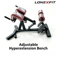 Chaise romaine professionnelle robuste à hyperextension à 45 degrés, banc d'extension dorsale réglable