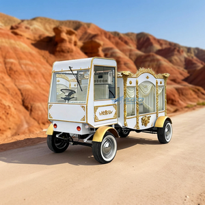 Cercueil électrique de haute qualité blanc et noir doré pour voiture funéraire, fournisseur de cercueils, cercueil funéraire à vendre - Product Image 1