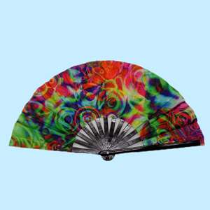 Grand éventail pliant en bambou de 13 pouces, personnalisé, pour la danse et les raves - Product Image 2