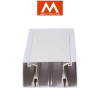 Meilleures ventes : Goulotte de câblage électrique en PVC, type cheminée, 16x16-50x50, 100X50, avec autocollant, pour câbles solaires, de bonne qualité