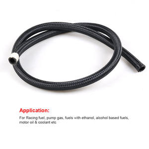 Factory Direct Supply <b>Black</b> Nylon Braided High-Pressure Oil Hoses CPE Oil Hoses for Car Modification & Oil Cooler Coolant Hoses - Product Image 2