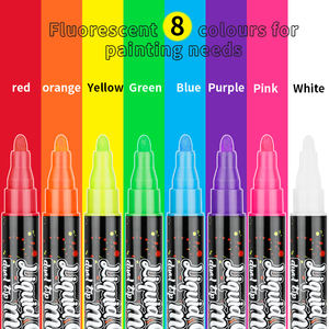 Pena Kaca Cair 47 Warna yang Dapat Dihapus, Tinta Berbasis Air Impor, Pena Spidol Kapur Cair 5MM untuk Sekolah - Product Image 6