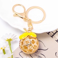 Schattige verse aardbei fruit sleutelhanger leer strass steentjes ananas drakenvrucht lychee mangosteen rugzak hanger papierrecorder