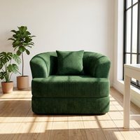 Canapé pliant, fauteuil convertible avec dossier et oreiller |   Canapé pliable sans structure pour salon