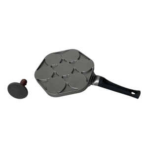Venta caliente Die Cast Antiadherente Aluminio 7 Agujero Huevo Sartén Redondo Panqueque Hamburguesa Pastel Hornear Pan 7 Agujero Pan <span class=keywords><strong>para</strong></span> el desayuno - Product Image 3