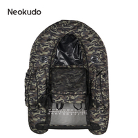 Usine chinoise Camouflage Couleur Gonflable Flotteur Tube De Pêche Ventre Bateau Pliable Kayak De Pêche avec Siège