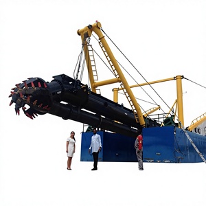Drague à coupe et aspiration personnalisée avec tête de coupe, <span class=keywords><strong>barge</strong></span> de dragage à pompage de sable à vendre - Product Image 1