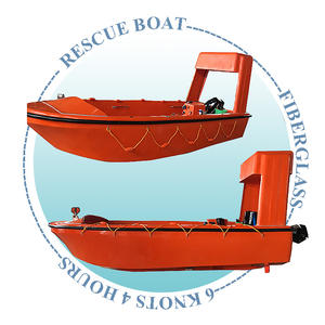 SOLAS เรือกู้ภัยไฟเบอร์กลาสพร้อม <span class=keywords><strong>davit</strong></span> 6ท่าน6นอต4.5เมตร - Product Image 6