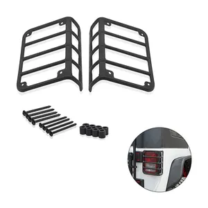 Accessori per auto protezione per fanale posteriore protezione per fanale posteriore a LED protezione per copertura adatta per Jeep Wrangler JK 2007-2018