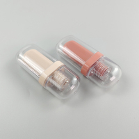 Brillant à lèvres brillant Transparent en plastique brillant à lèvres Tube conteneur vide Capsule forme pour cosmétiques