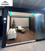 Pergola extérieure en aluminium Airfun avec toit à lamelles motorisées réglables
