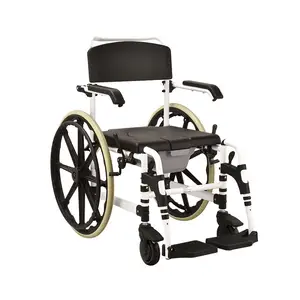 Commode Wheel Chair Shower Toilet Wheelchair Commode Aluminum Commode Chair