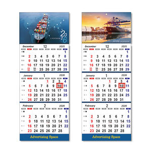 Alta calidad personalizado negocio creativo publicidad Personal triple espiral 2026 regalo promocional calendario de pared de escritorio de 3 meses - Product Image 2