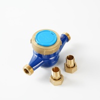 Compteur d'eau froide portable 20mm 3/4 ''en cuivre sans plomb multi-jets Types de cadran sec Certificat ISO4064