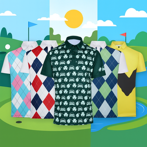 เสื้อโปโลมีกระดุมสำหรับผู้ชายเสื้อถักโพลีเอสเตอร์สีล้วนแบบแห้งเร็วโลโก้งาน OEM ตามสั่ง - Product Image 1