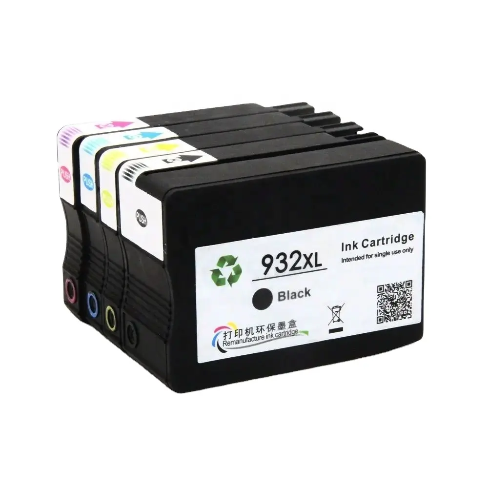 Kartrid tinta diproduksi ulang 932XL 933XL untuk HP 8610 7100 8100 8600 N911 8610 8620 8630 8640