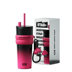 STAR+ Tasse à café en acier inoxydable, tasse isotherme à double paroi, gobelet isotherme, bouteille d'eau thermique, mug de voyage pour voiture, tasse à vide - Product Image 1