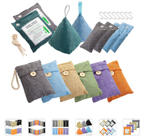 Rafraîchisseurs <span class=keywords><strong>d</strong></span>'<span class=keywords><strong>air</strong></span> personnalisés pour voiture 200g Sac à charbon de bambou activé Sacs <span class=keywords><strong>d</strong></span>'élimination des odeurs Chaussures de voiture Type solide pour la maison Écologique - Product Image 2