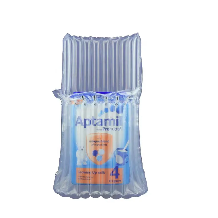 Shock resistance inflatable air bubble bag plastic column bags wine bottle air bag