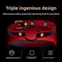 Bâillon buccal en cuir PU de qualité supérieure, équipement de bondage BDSM pour jeux de rôle en couple
