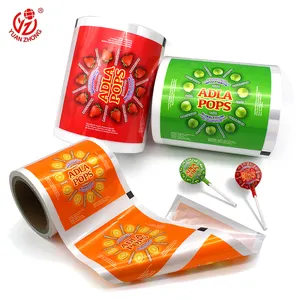 Custom Kleur-Printing Lolly Verpakking Hard Candy Plastic Wrapper Pakket Film Snoep Lolly Chocolade Voedsel Verpakking Wrapper