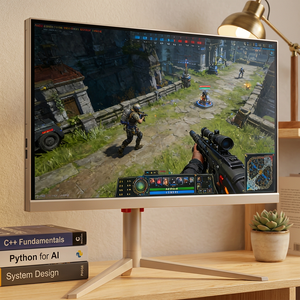 PC todo en uno de alto rendimiento con pantalla LCD IPS panorámica de 16:9, 1080x1920, puertos HDMI y USB, para juegos, OEM/ODM, color blanco. - Product Image 1