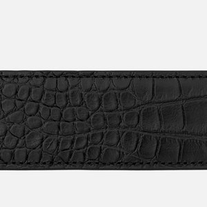Elegante Cinturón de Cuero Casual Ajustable con Hebilla de Acero, Impermeable, Ligero, Ancho/Largo Personalizable - Product Image 5