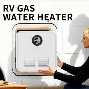 سخان مياه يعمل بالغاز الطبيعي للكرفانات والمركبات الترفيهية، سعة 6-10 لتر، 12 فولت تيار مستمر، من الفولاذ المقاوم للصدأ، 4 جالون في الدقيقة، 65000 وحدة حرارية بريطانية - Product Image 3