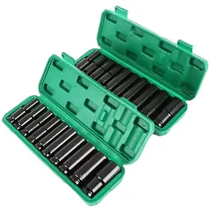High Quality 10pcs 8-24mm 1/2 Inch Drive Deep Impact Socket Set Socket Set Tool Kit