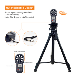 <span class=keywords><strong>Anémomètre</strong></span> Bluetooth BT-100-APP <span class=keywords><strong>avec</strong></span> connectivité sans fil pour la mesure de la vitesse du vent et de la température de l'air, unité km/h - Product Image 2