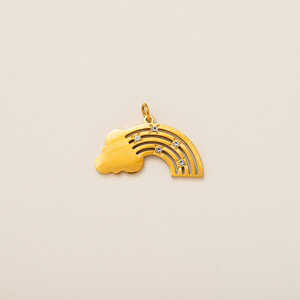 Ý Vàng Sang Trọng Kim Loại Charms Cho Trẻ Em 18K Thép Không Gỉ Tùy Chỉnh Bezel Thiết Lập Số Lượng Lớn Bán Buôn Kết Nối Cho Dây Chuyền - Product Image 6