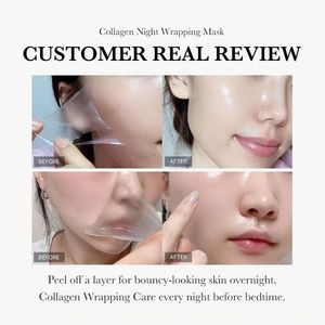 Wholesale Korean <strong>Collagen</strong> Overnight Wrapping Peel Off Facial Peel-off Face Night Mask <strong>Collagen</strong> Masked Face Skin Care Wholesale - Product Image 4