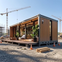 Maison conteneur modulaire extensible à prix d'usine avec cuisine, chambre et atelier pour la location