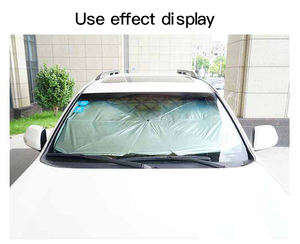 2026 <b>Car</b> Front Windshield <b>Sunshade</b> Umbrella Manual Metal Frame Plastic Handle Business Gifts - Product Image 3