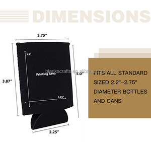 卸売ウェディングギフト断熱折りたたみブランク缶クーラー昇華ネオプレンスタビークーラー - Product Image 2