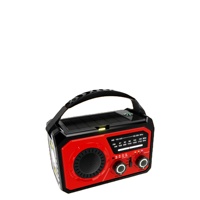 Notfall-Solar-Handkurbelradio 16000mAh Wiederaufladbarer AM FM WB Empfänger Internet-Audio USB-Betrieben