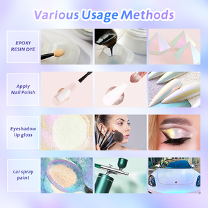 Số lượng lớn óng ánh cầu vồng Aurora opalescent ô tô sơn trắng/vàng/đỏ siêu chuyển đổi Tắc Kè Hoa bột màu - Product Image 6