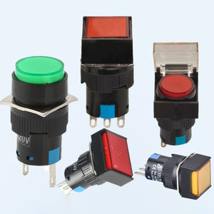 Interrupteur à bouton en laiton plaqué argent avec retour tactile IP65 10A 1NO pour interface utilisateur d'appareils électroménagers - Product Image 1