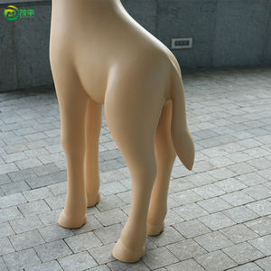 Sculpture de <span class=keywords><strong>girafe</strong></span> personnalisée en résine écologique et fibre de verre, décoration de jardin extérieure moderne et de grande taille, dessin animé, fabrication sur mesure - Product Image 6