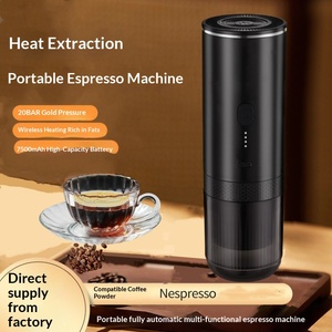 Machine à café portable <span class=keywords><strong>rechargeable</strong></span> sans fil à capsules, semi-automatique, 20 bars, avec batterie de 7500 mAh - Product Image 5