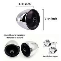 Nouveau système de sonorisation portable pour studio, haut-parleurs stéréo 4 canaux pour lecteur USB/WAV/MP3, moto, VTT, UTV, bateau