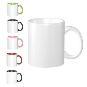Tazza da Caffè in Ceramica 11Oz con Vassoio, Personalizzabile con Sublimazione Interna Colorata, Stile Americano - Product Image 1
