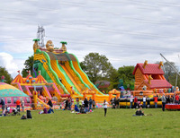 Jeux de plein air pour enfants, terrain de jeux gonflable, château gonflable, parc d'attractions