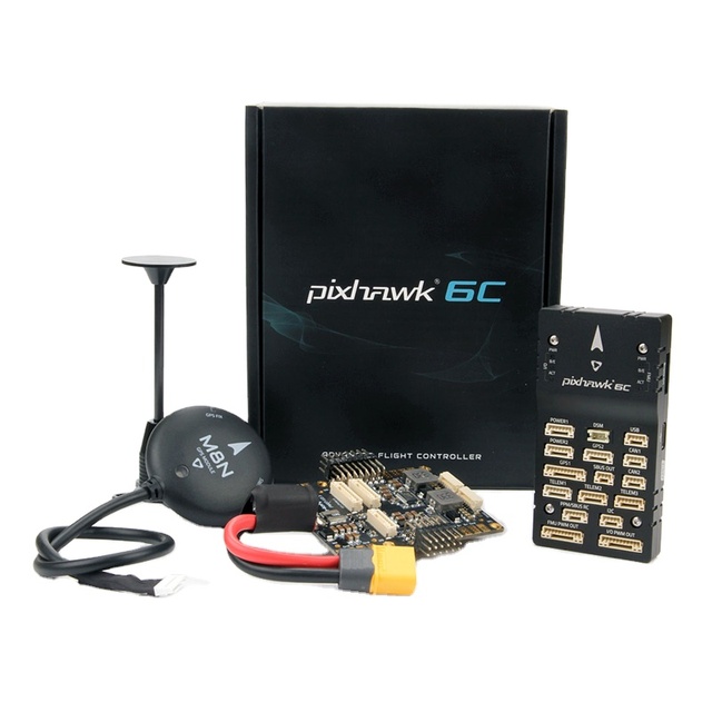 Hot Sales Holybro Pixhawk 6C Autopilot H743 Flight Controller (Aluminum Case) PM02 / PM07 Power Module M8N GPS for Drone