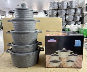 Marmite et <span class=keywords><strong>soupe</strong></span> <span class=keywords><strong>en</strong></span> <span class=keywords><strong>briques</strong></span>, lot de 10 pièces, <span class=keywords><strong>en</strong></span> aluminium moulé sous pression, marmite antiadhésive pour la maison, nouveauté - Product Image 4