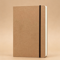 Cuaderno de Dibujo 2026 A5, Tapa Dura de Papel Kraft, Páginas en Blanco, con Banda Elástica, Diario de Dibujo para Artistas, Ecológico, Personalizable