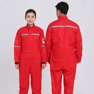 Safety Engineer Flame Retardant Clothes Construction Uniform Flame Retardant Workwear Men Working Fire Resistant Coveralls