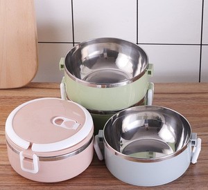 Fiambrera de acero inoxidable con aislamiento de contenedores de alimentos térmicos en capas, fiambrera térmica desmontable - Product Image 5