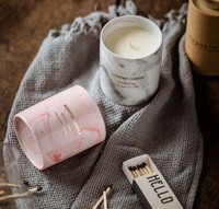 Bougie parfumée à la cire de soja de vente chaude en gros