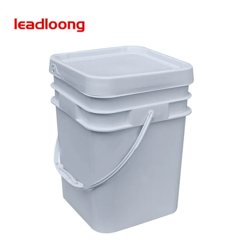 Loodloong Vat Vierkante Emmer Plastic Vierkante Emmer Met Deksel Water Verdikte Emmer-Food Grade Plastic Verpakking Cn; Gua